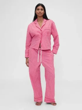 Gap × Summer Fridays Relaxed Poplin Stripe Pj Pants