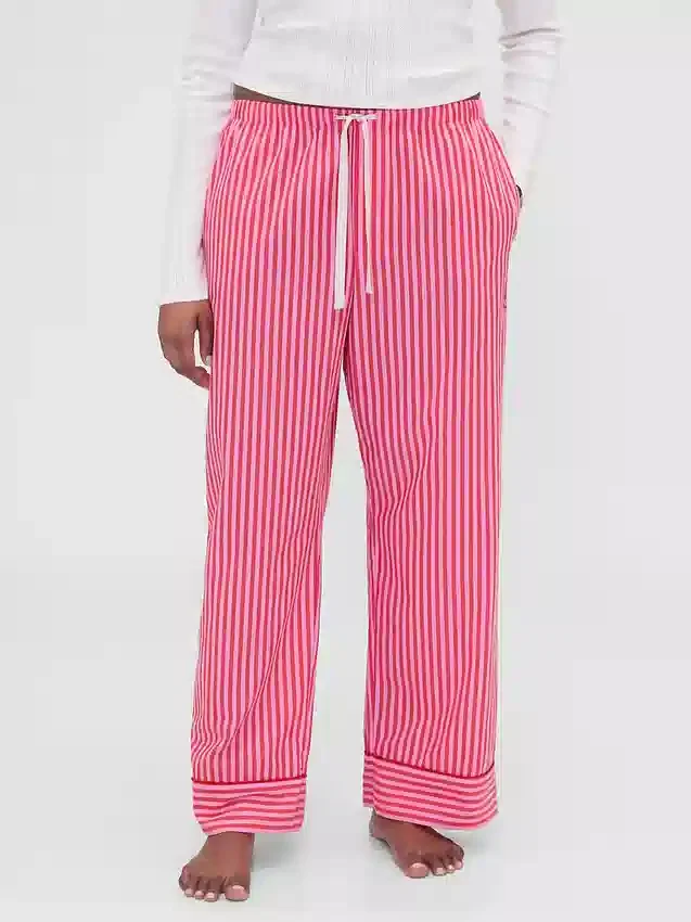 Gap × Summer Fridays Relaxed Poplin Stripe Pj Pants