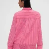 Gap × Summer Fridays Relaxed Poplin Stripe Pj Shirt