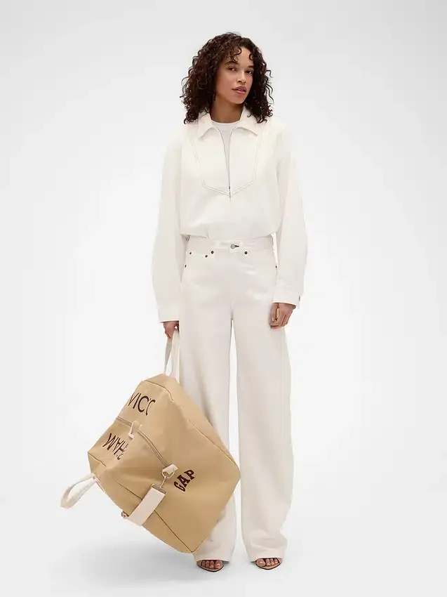 Gap × Victoria Beckham Denim Zip Shirt