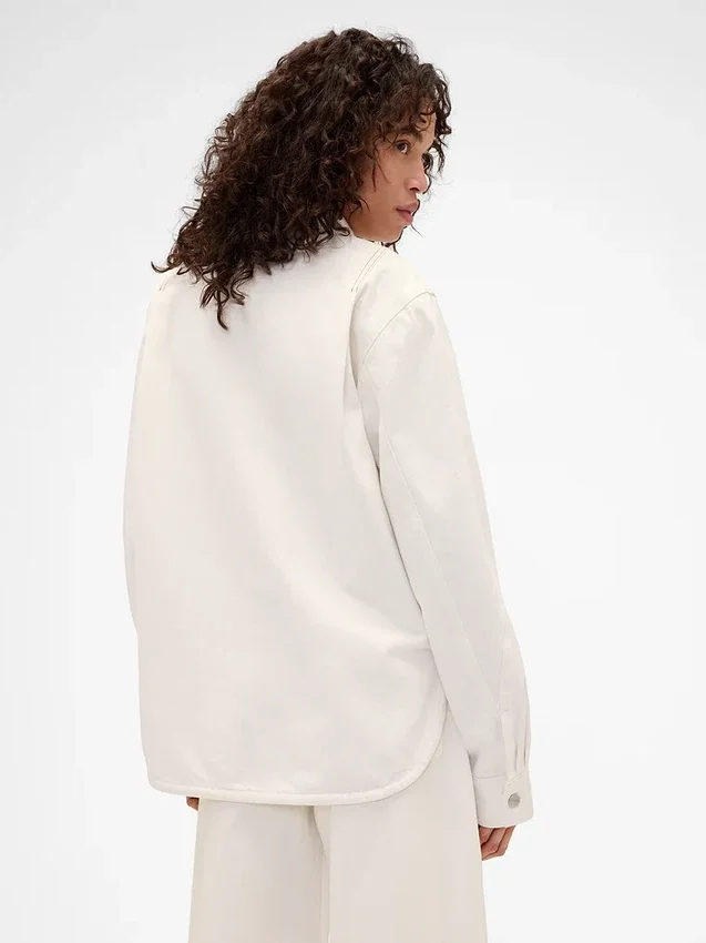 Gap × Victoria Beckham Denim Zip Shirt