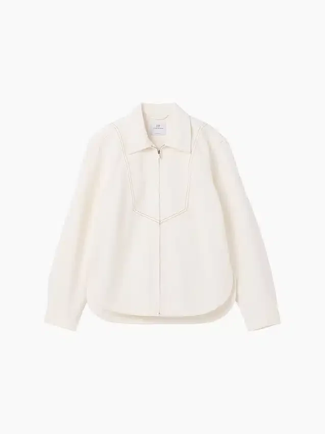 Gap × Victoria Beckham Denim Zip Shirt