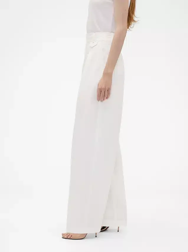 Gap × Victoria Beckham High Rise Pleated Arc Trouser