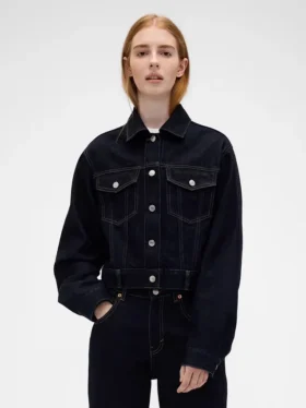 Gap × Victoria Beckham Relaxed Crop Denim Jacket