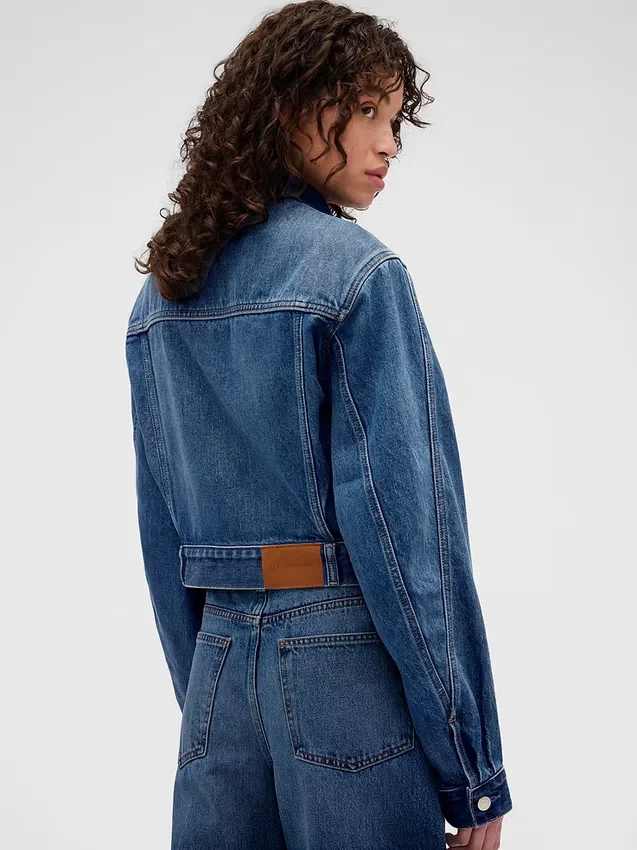 Gap × Victoria Beckham Relaxed Crop Denim Jacket