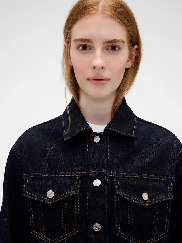 Gap × Victoria Beckham Relaxed Crop Denim Jacket
