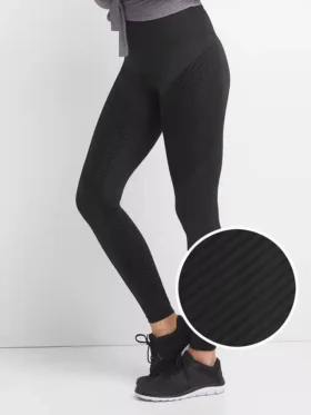 Gapfit High Rise Textured Stripe Leggings in Sculpt Compression