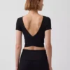 Gapfit Smooth Reversible Wrap Crop Top