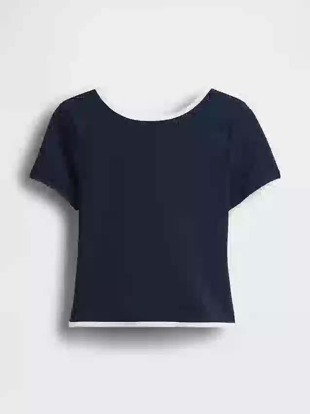 Gapfit Smooth Reversible Wrap Crop Top