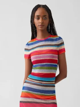 Gapstudio Happy Stripe Sheer T-Shirt