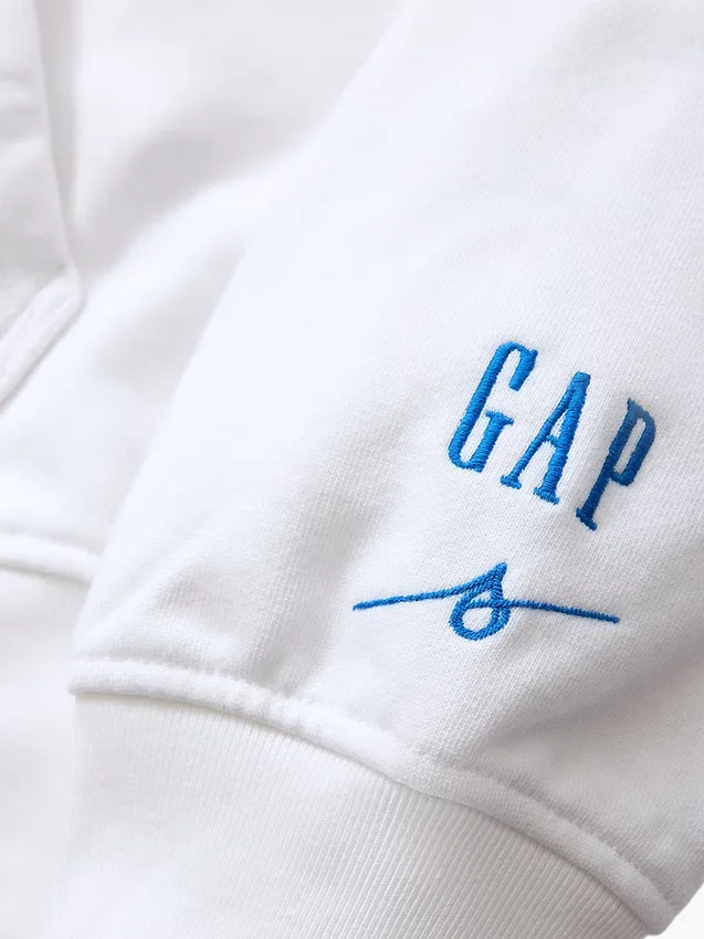 Get Blue Heavyweight French Terry Logo Hoodie