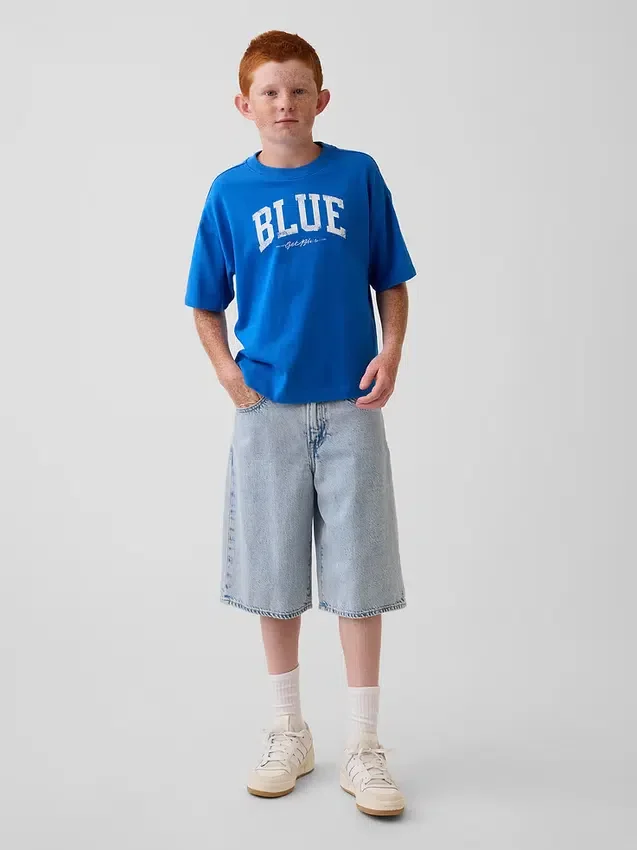 Get Blue Kids Relaxed Logo T-Shirt
