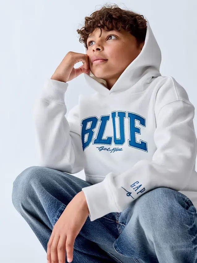Get Blue Kids Vintagesoft Relaxed Hoodie