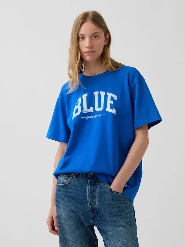 Get Blue Relaxed Logo T-Shirt
