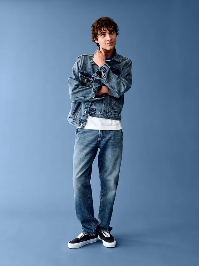 Get Blue Relaxed Straight Trouser Jeans