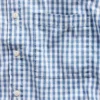 Gingham Denim Relaxed Straight-Hem Shirt
