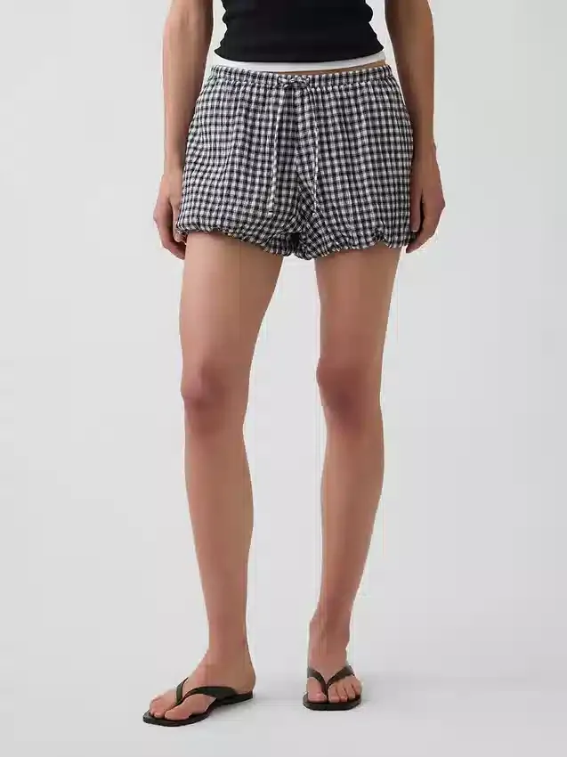 Gingham Easy Bubble Shorts