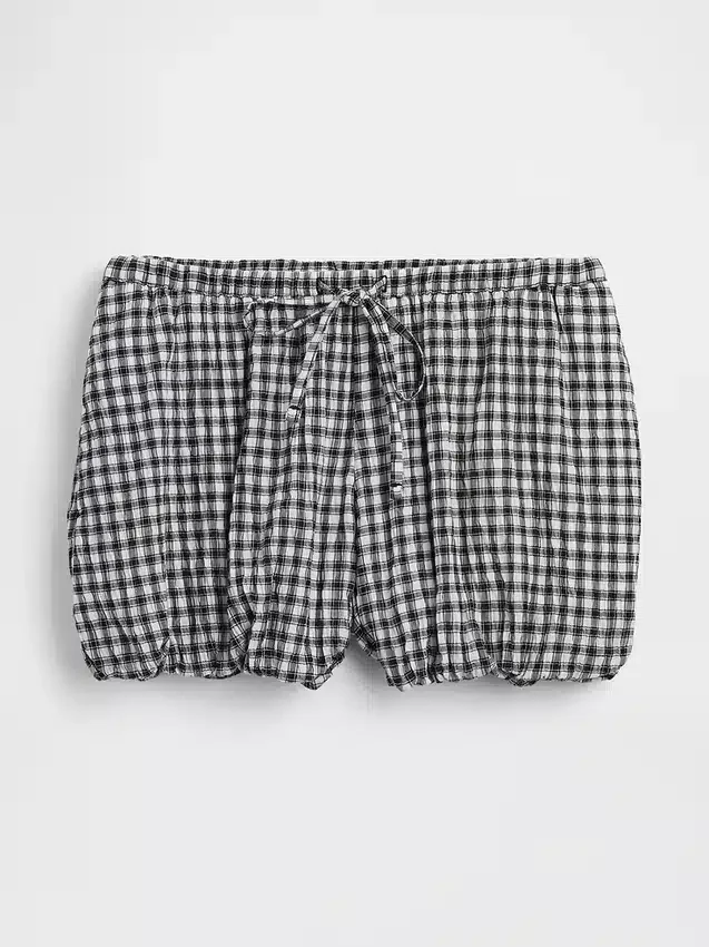 Gingham Easy Bubble Shorts