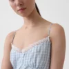 Gingham Midi Slip Dress