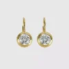 Hart Bezel Drop Earrings