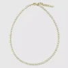 Hart Bezel Tennis Necklace