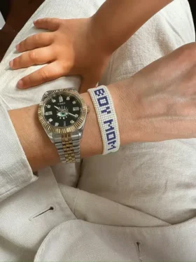 Hart Boy Mom Beaded Bracelet