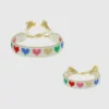 Hart Mini and Me Rainbow Hearts Bracelet Set