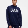 Heavyweight French Terry Oversized Mockneck Logo Sweatshirt