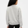 Heavyweight French Terry Oversized Mockneck Logo Sweatshirt