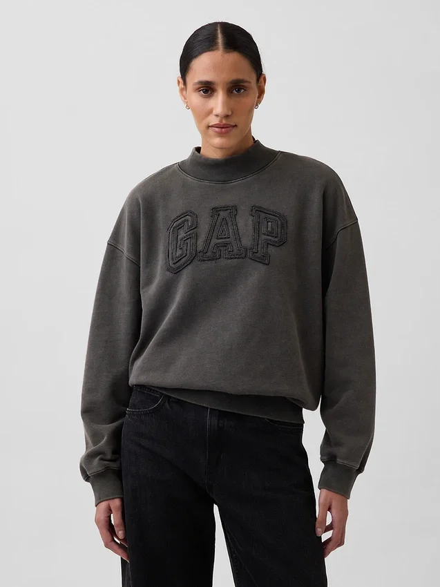 Heavyweight French Terry Oversized Mockneck Sweatshirt