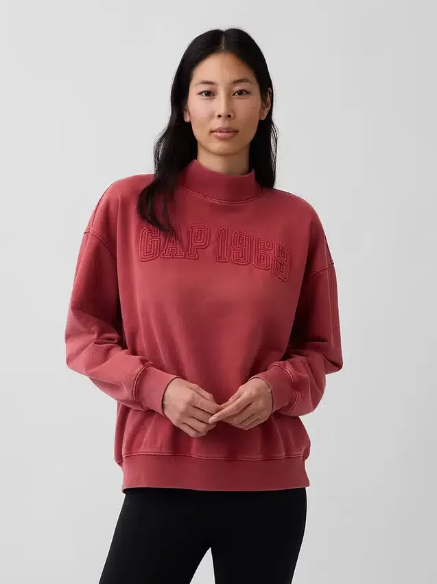 Heavyweight French Terry Oversized Mockneck Sweatshirt
