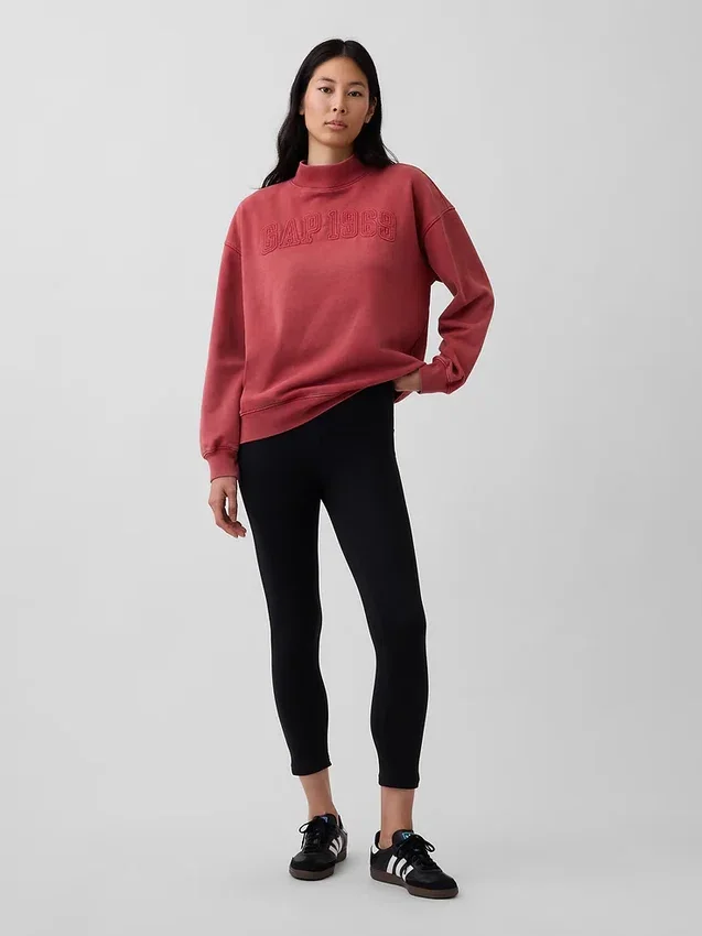 Heavyweight French Terry Oversized Mockneck Sweatshirt