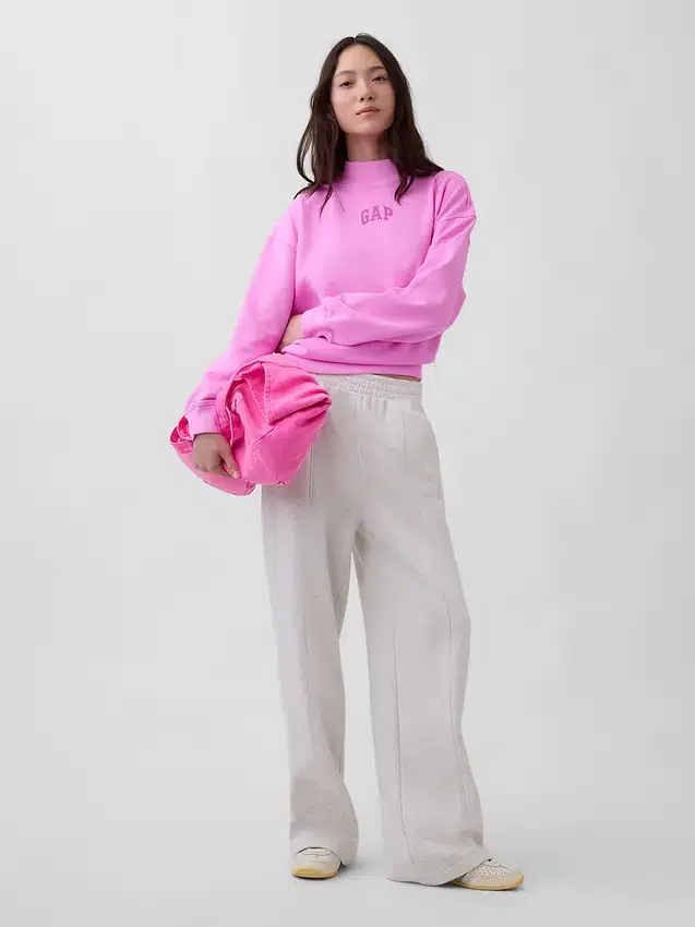 Heavyweight French Terry Oversized Mockneck Sweatshirt