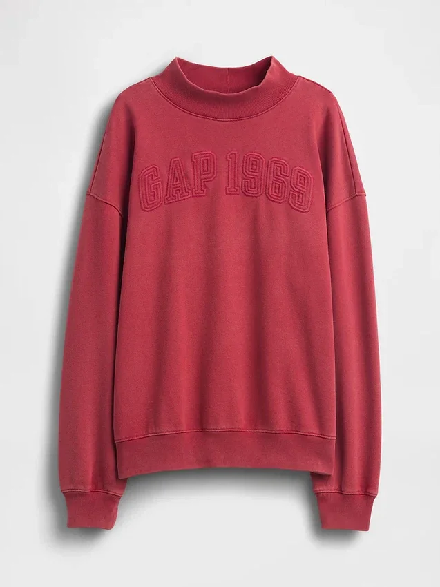Heavyweight French Terry Oversized Mockneck Sweatshirt