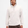 Heavyweight Oversized Logo Quarter-Zip Pullover