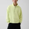 Heavyweight Oversized Logo Quarter-Zip Pullover