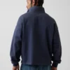 Heavyweight Oversized Logo Quarter-Zip Pullover