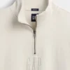 Heavyweight Oversized Logo Quarter-Zip Pullover