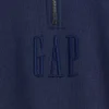 Heavyweight Oversized Logo Quarter-Zip Pullover
