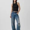 Heavyweight Rib Halter Tank Top