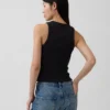 Heavyweight Rib Halter Tank Top