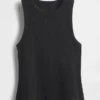 Heavyweight Rib Halter Tank Top