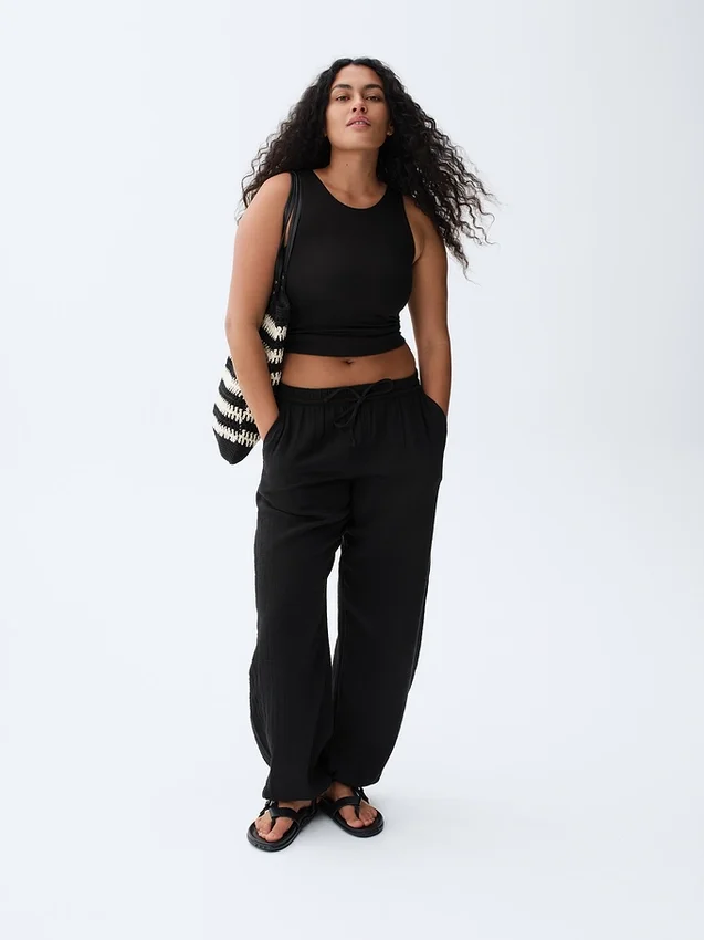 Heavyweight Rib Halter Tank Top