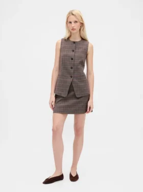 Herringbone Mini Skort