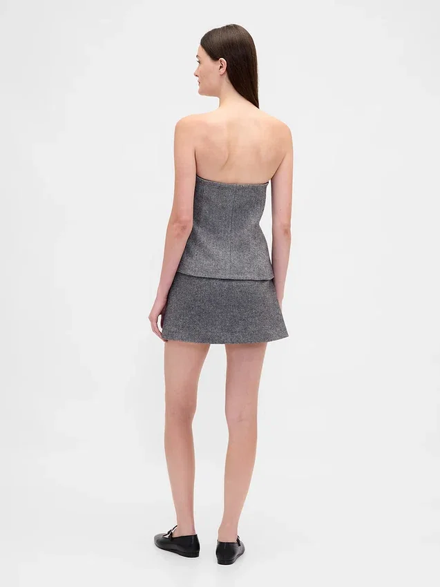 Herringbone Mini Skort