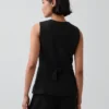 High-Neck Longline Vest