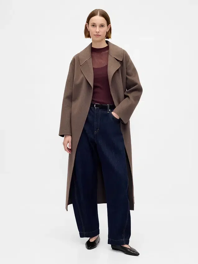High-Neck Sheer Sweater