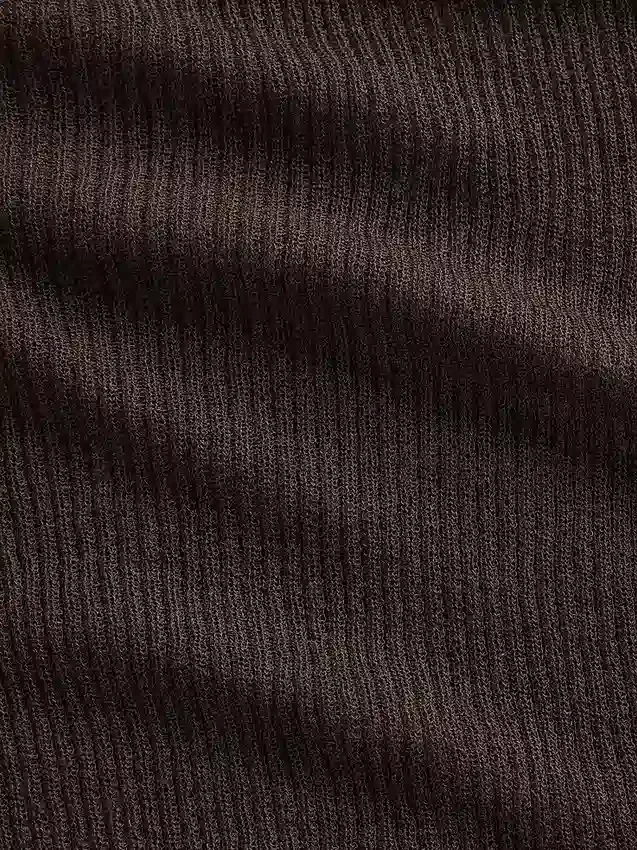 High-Neck Sheer Sweater