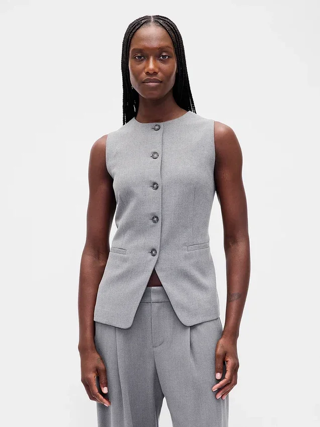 High-Neck Vest