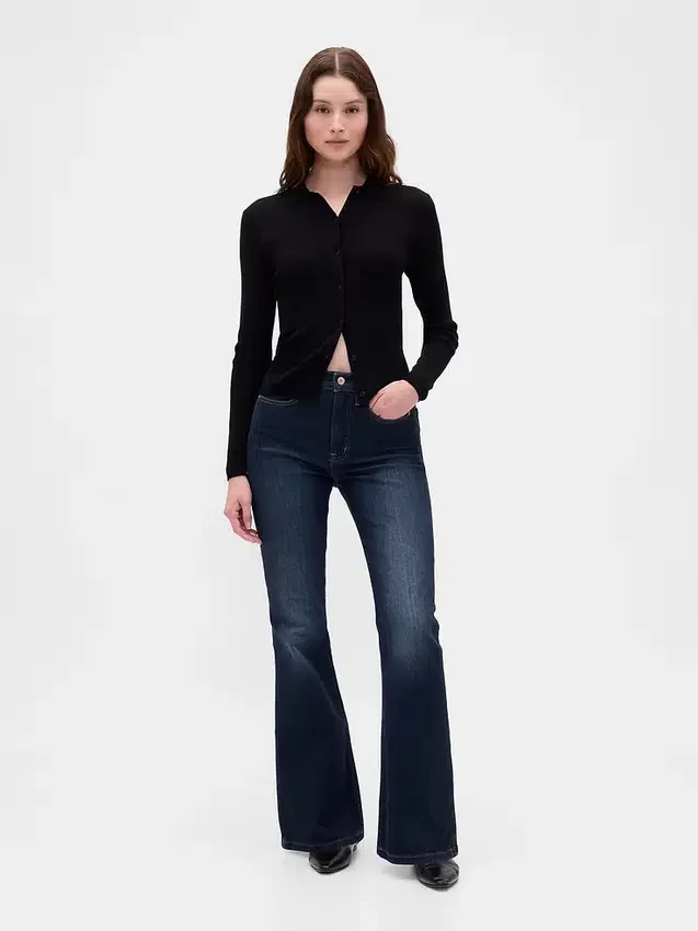 High Rise '70S Flare Jeans
